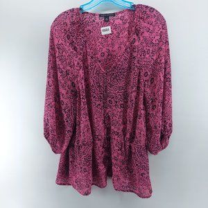 Banana Republic cinch waist blouse shirt size XL